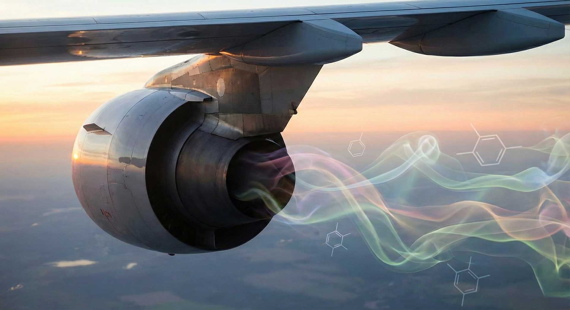 Jet engine bleed air system that can leak contaminated fumes into the cabin