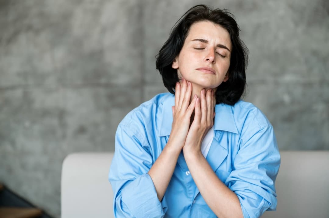 Traveler feeling unwell during a flight