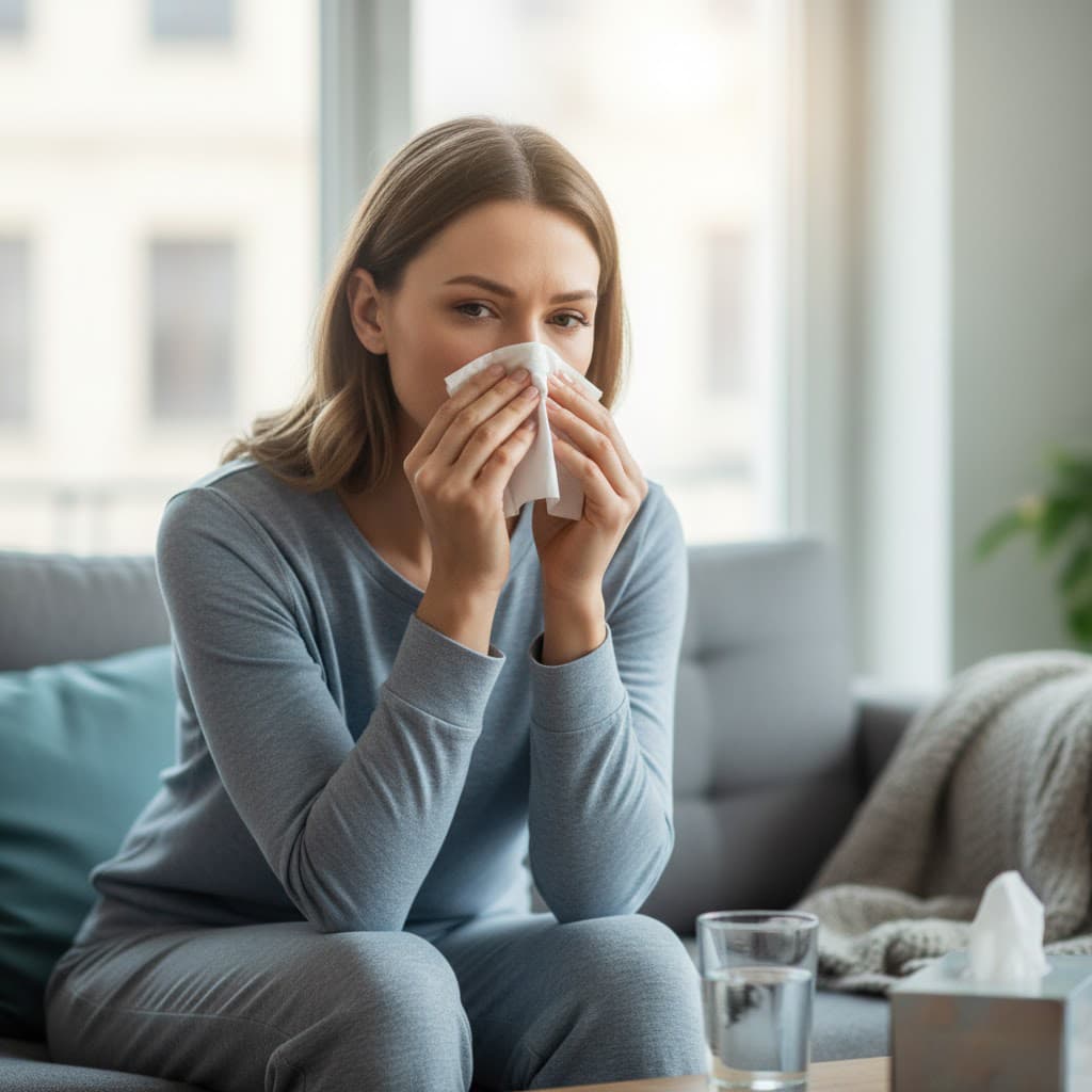 Flight attendant experiencing respiratory and neurological symptoms from aerotoxic syndrome exposure
