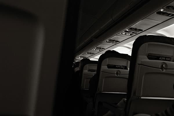 Airplane cabin interior